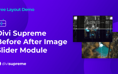 Free Layout Demo: Divi Supreme Before After Image Slider Module