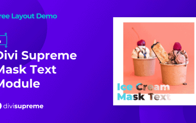 Free Layout Demo: Divi Supreme Mask Text Module