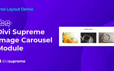 Free Layout Demo: Divi Supreme Image Carousel Module