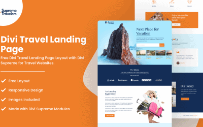 Divi Travel Landing Page