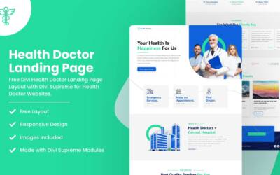 Health Doctors Landing Page