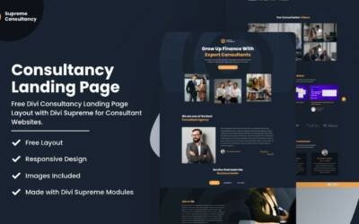 Consultancy Landing Page