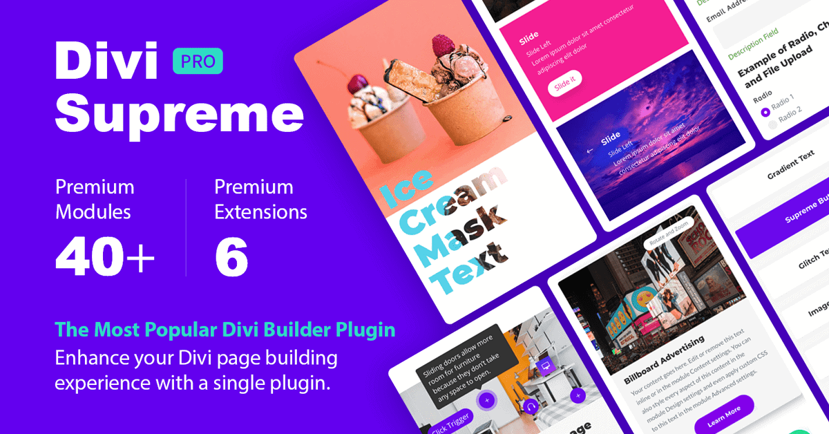 Best Divi Plugin Recommended by System22 – Divi Supreme