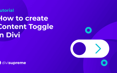 How to create Content Toggle in Divi