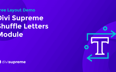 Free Layout Demo: Divi Supreme Shuffle Letter Module