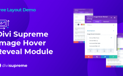 Free Layout Demo: Divi Supreme Image Hover Reveal Module