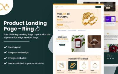 Product Landing Page – Ring 💍